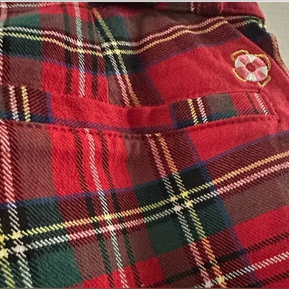 CASTAWAY NANTUCKET ISLAND Ankle Capri Stretch Twill Plaid Pants - Picture 5 of 11